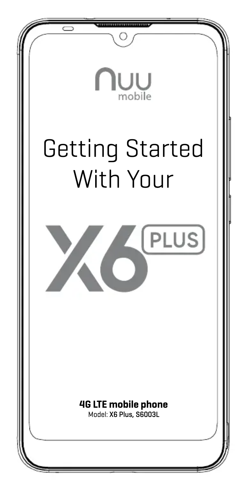 Page 1 of the manual User Manual NUU Mobile X6 Plus