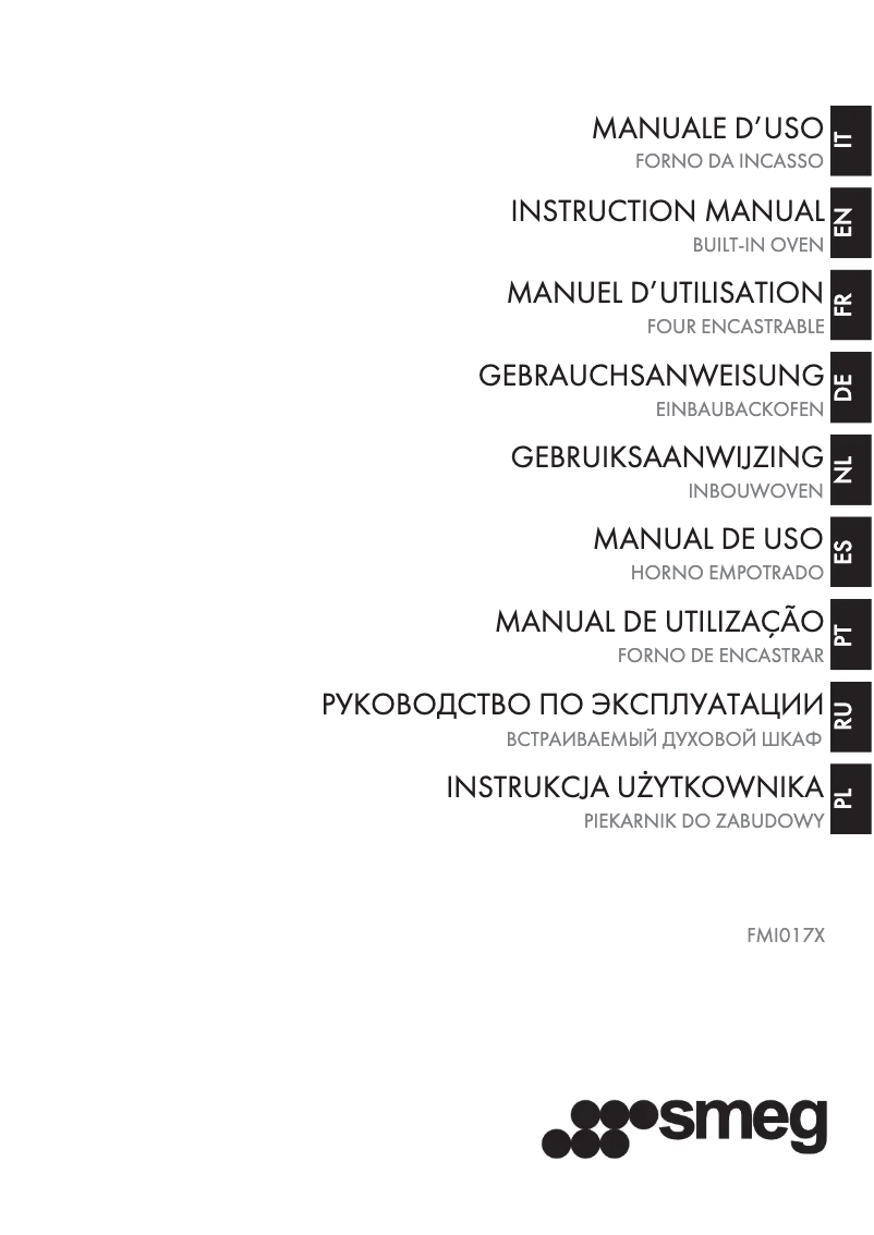 Página 1 del manual Manual de usuario Smeg FMI017X