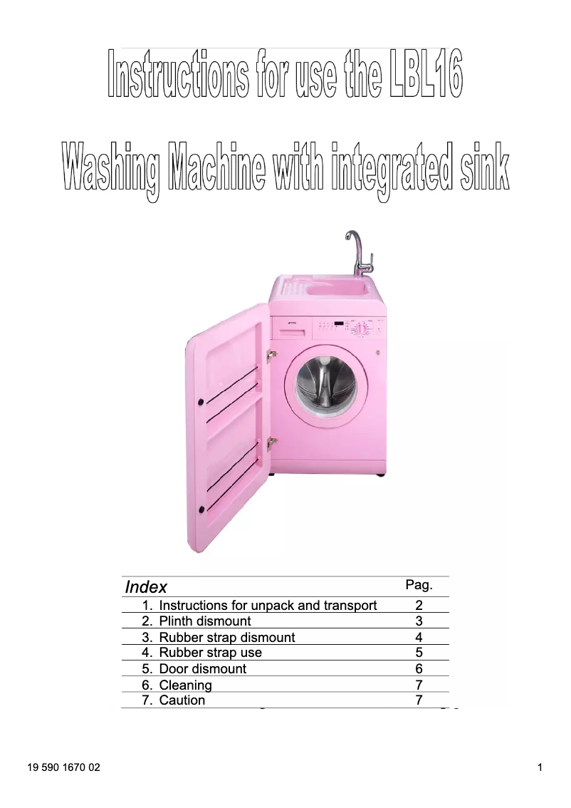 Página 1 del manual Manual de usuario Smeg LBL16AZ