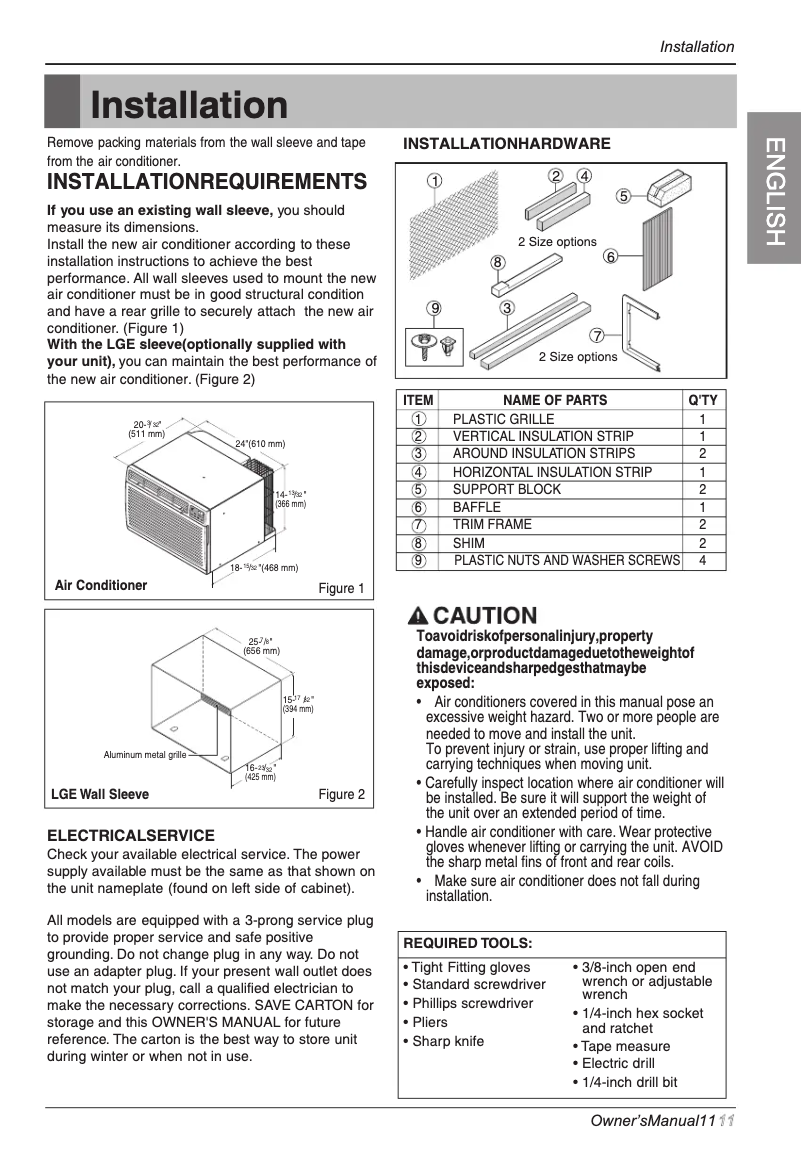 Page 1 de la notice Guide d'installation LG LT0816CER