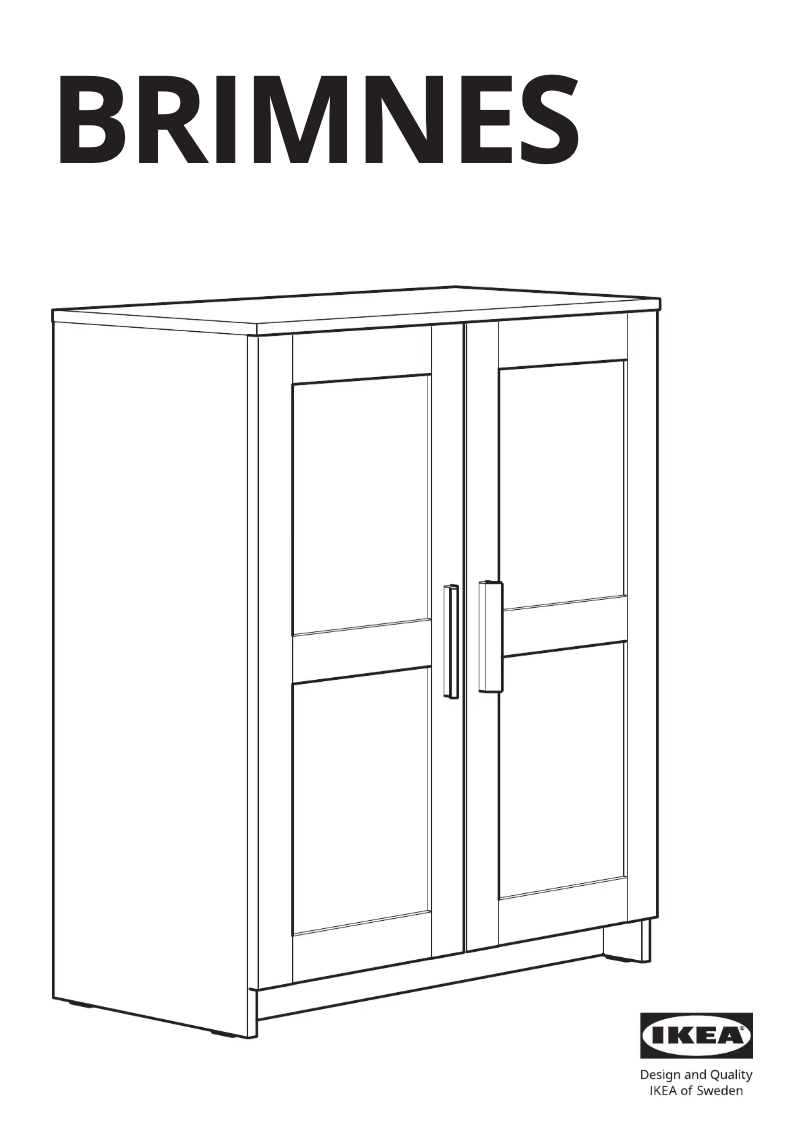 Page 1 de la notice Manuel utilisateur Ikea BRIMNES 003.518.61