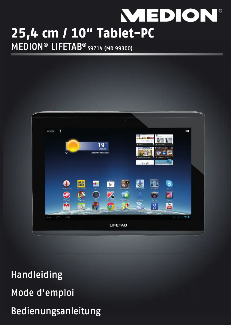 Page 1 de la notice Manuel utilisateur Medion Lifetab 7.0