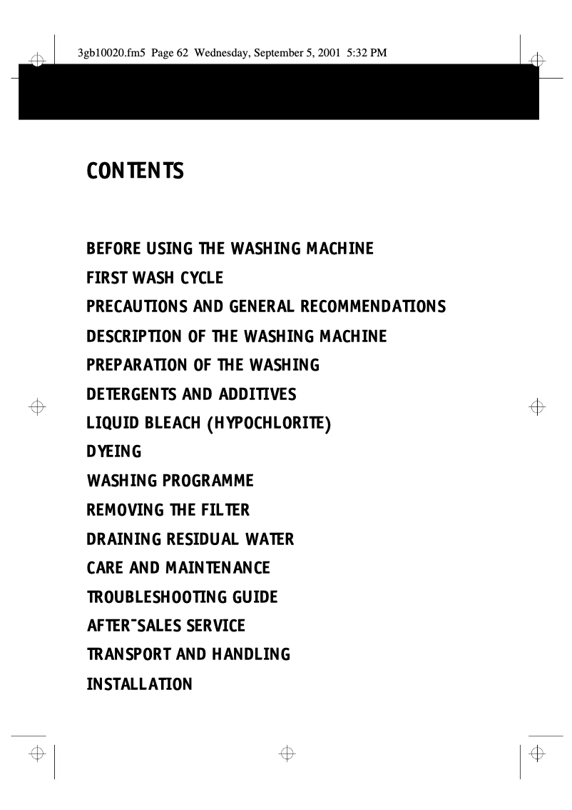 Página 1 del manual Manual de usuario Whirlpool FL 5053 E