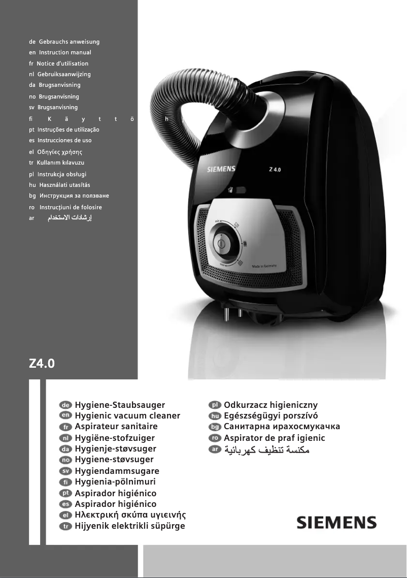 Page 1 de la notice Manuel utilisateur Siemens VSZ4G2223