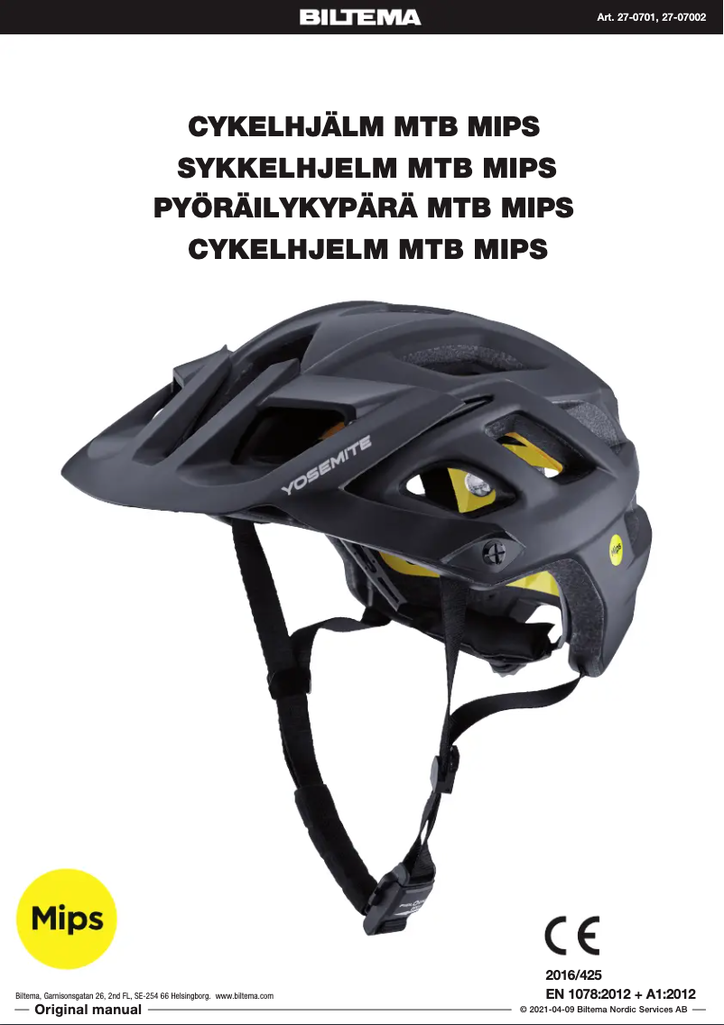 Page 1 de la notice Manuel utilisateur Biltema 27-0701