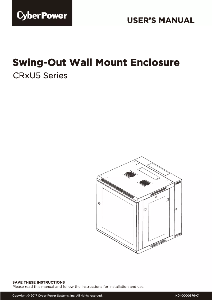 Página 1 del manual Manual de usuario CyberPower Carbon CR12U51001