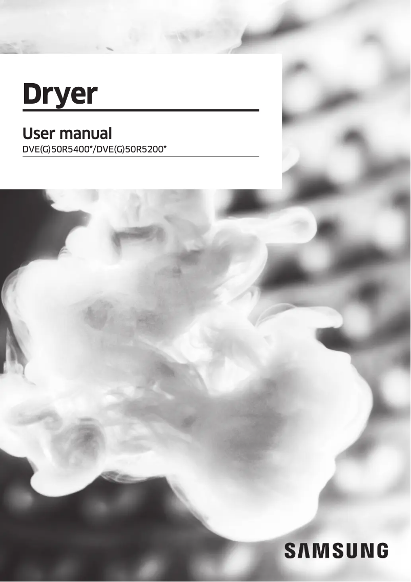 Página 1 del manual Manual de usuario Samsung DVE50R5400W