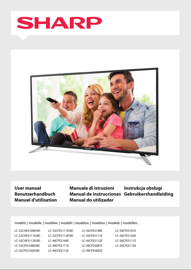 Página 1 del manual Manual de usuario Sharp LC-50CFE5112E