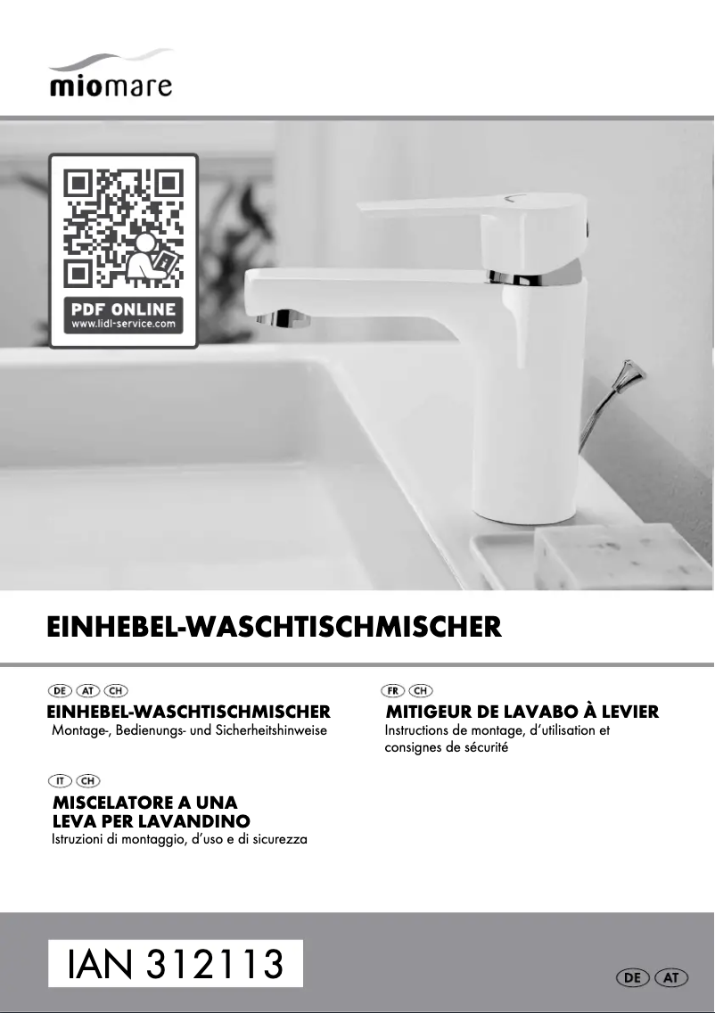 Page 1 de la notice Manuel utilisateur Miomare IAN 312113