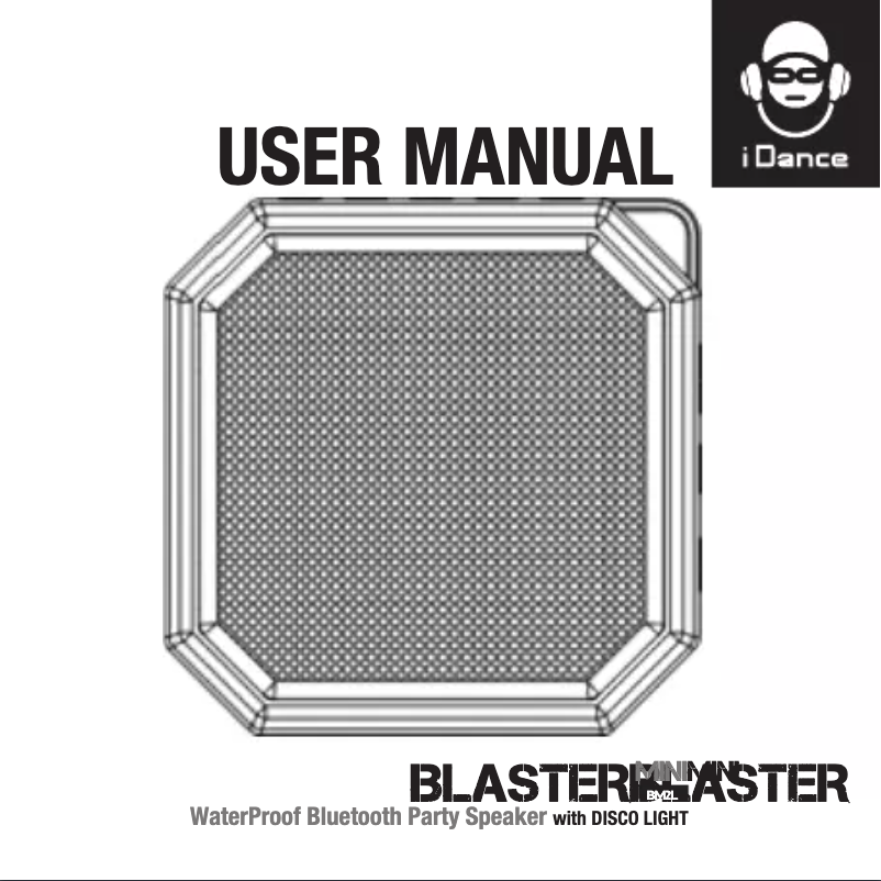 Page 1 of the manual User Manual iDance Mini Blaster 2L