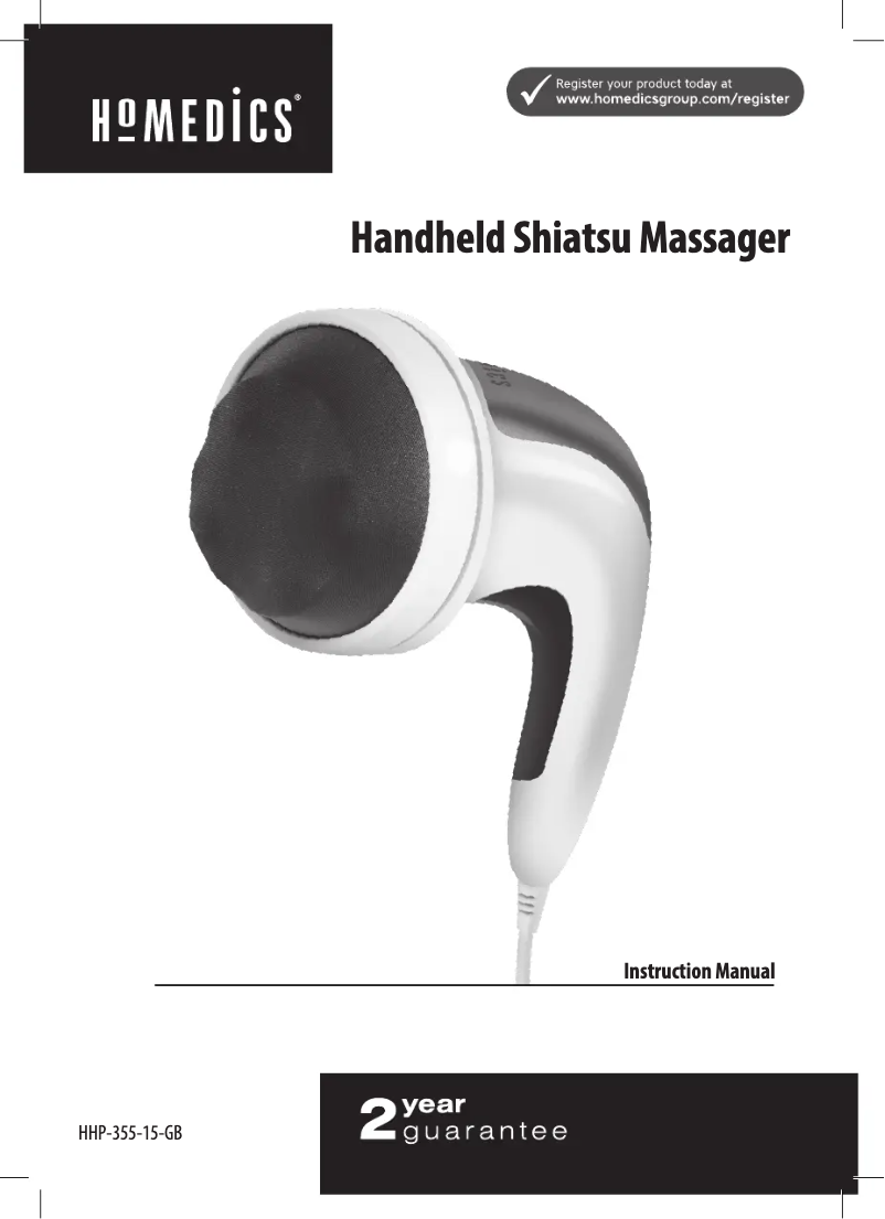 Página 1 del manual Manual de usuario Homedics HHP-355-15