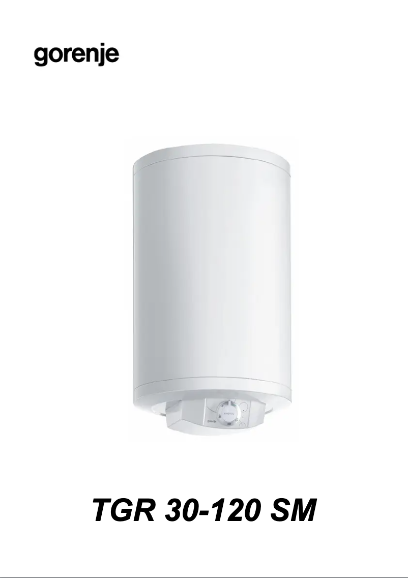 Página 1 del manual Manual de usuario Gorenje TGR100SMT