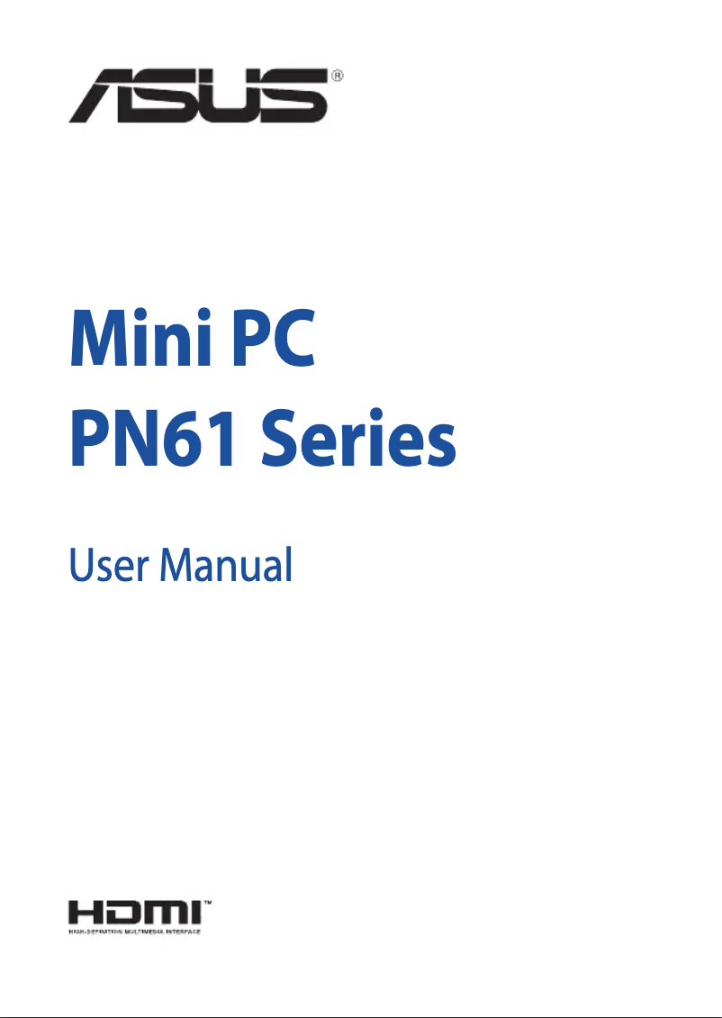 Page 1 de la notice Manuel utilisateur Asus PN61