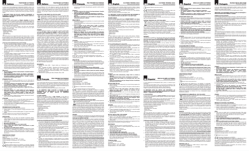 Page 1 de la notice Manuel utilisateur Laica PS1025