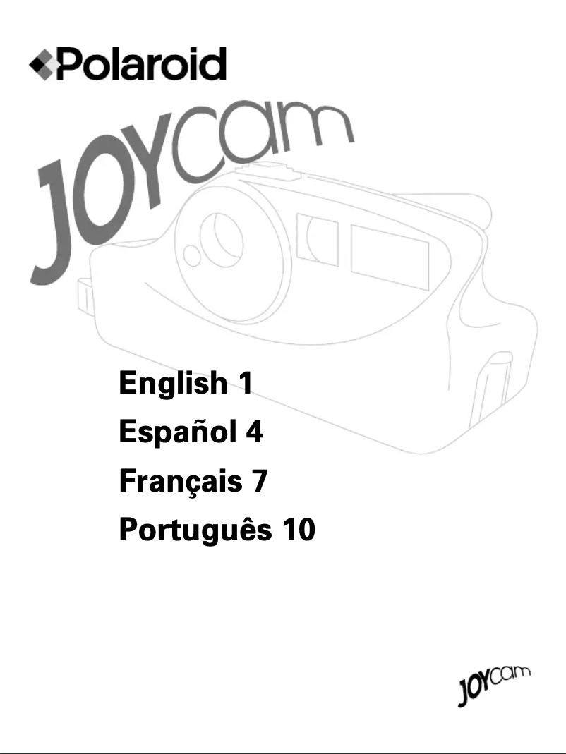 Página 1 del manual Manual de usuario Polaroid JoyCam 500