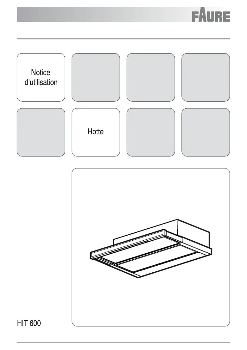 Page 1 de la notice Manuel utilisateur Faure HIT600X