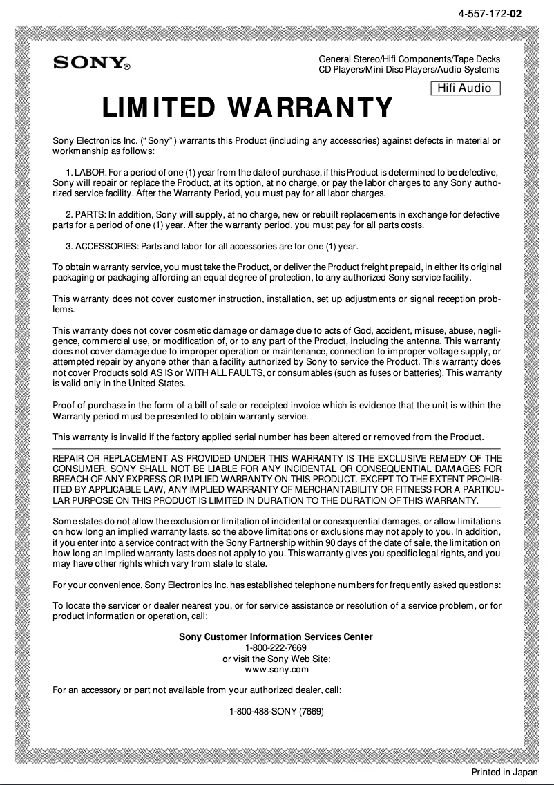 Page 1 de la notice Manuel utilisateur Sony HT-DDW970