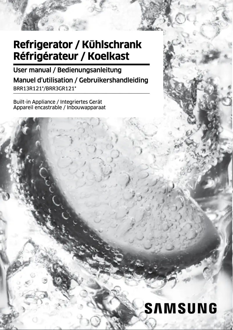 Página 1 del manual Manual de usuario Samsung BRR13R121WW/EG