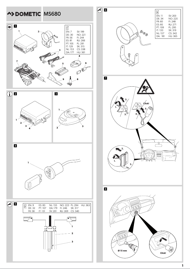 Page 1 de la notice Manuel utilisateur Dometic MagicSafe MS 680