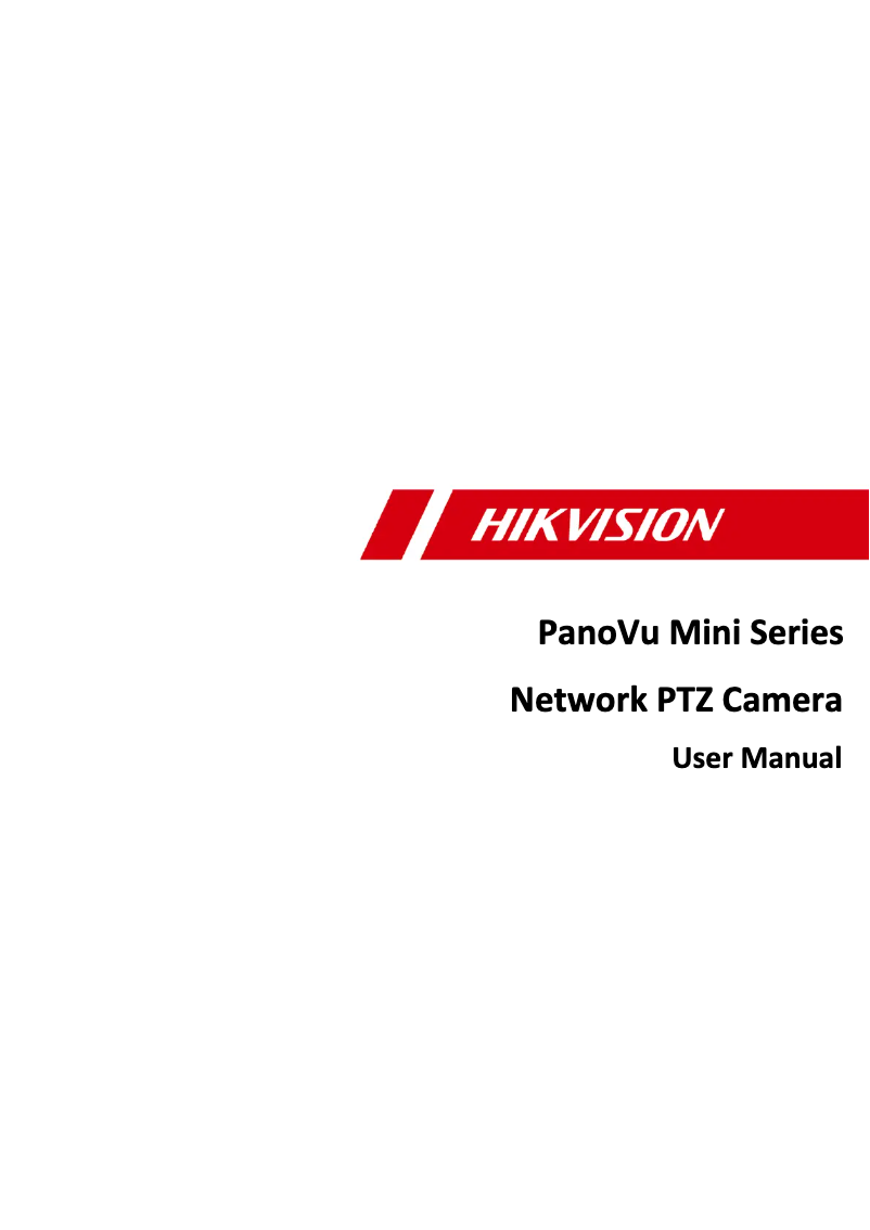 Página 1 del manual Manual de usuario Hikvision PanoVu DS-2PT5326IZ-DE