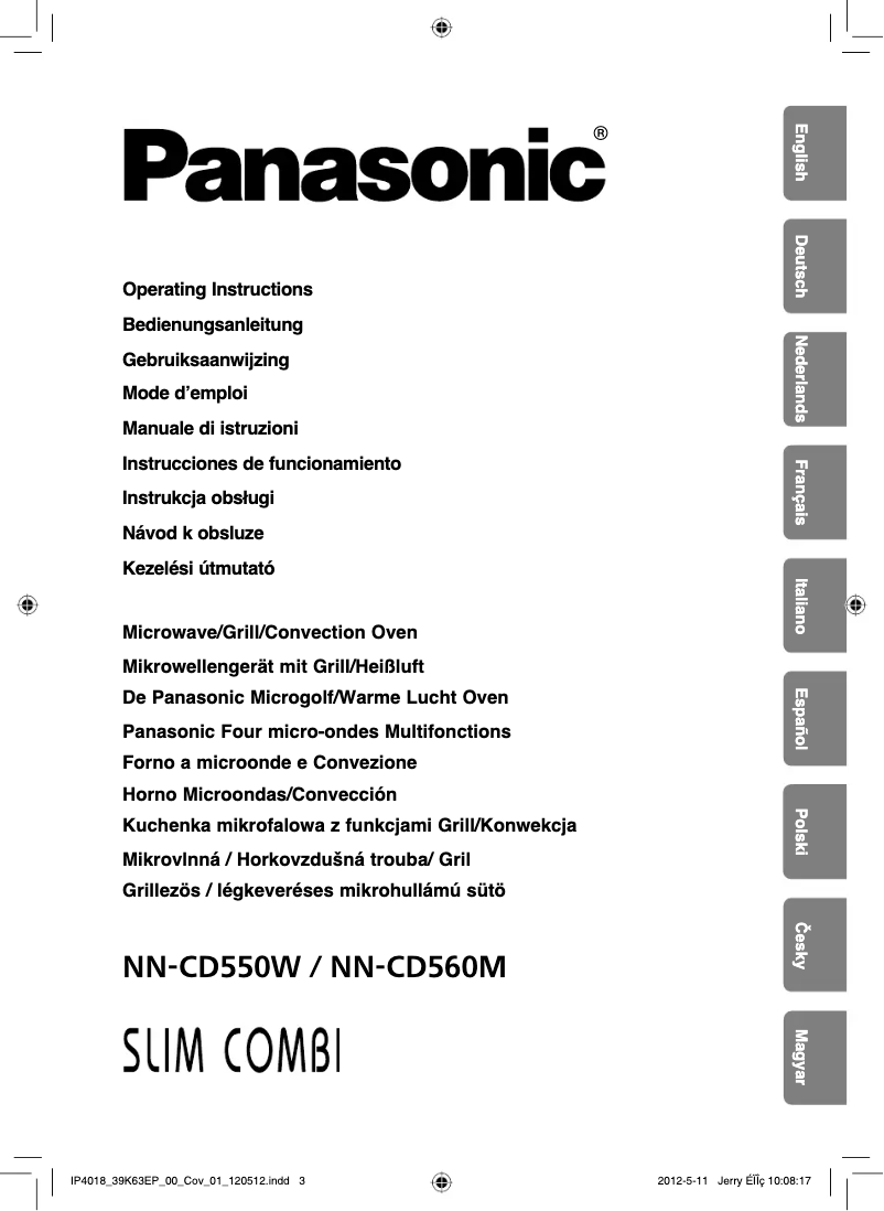 Page 1 de la notice Manuel utilisateur Panasonic NN-CD550W