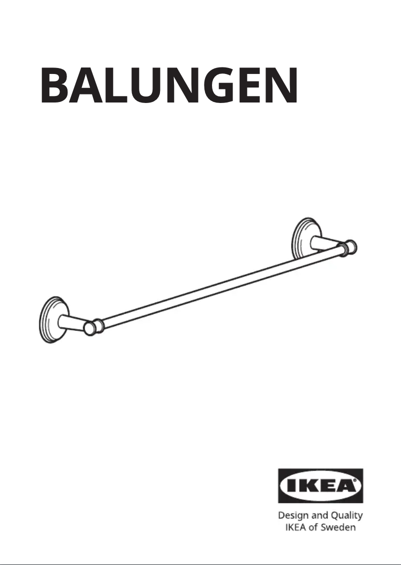 Page 1 de la notice Manuel utilisateur Ikea BALUNGEN 602.914.97
