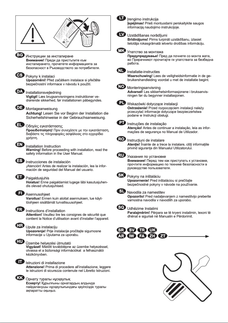 Page 1 de la notice Manuel utilisateur Electrolux EW6F4942FB