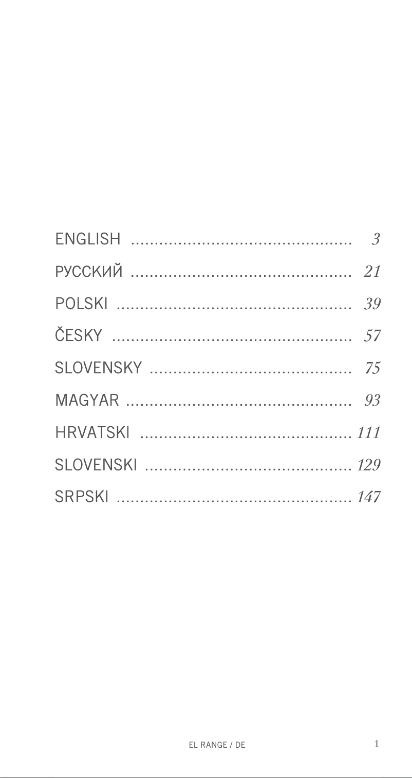 Page 1 de la notice Manuel utilisateur Swarovski Optik EL Range 8x42 W B