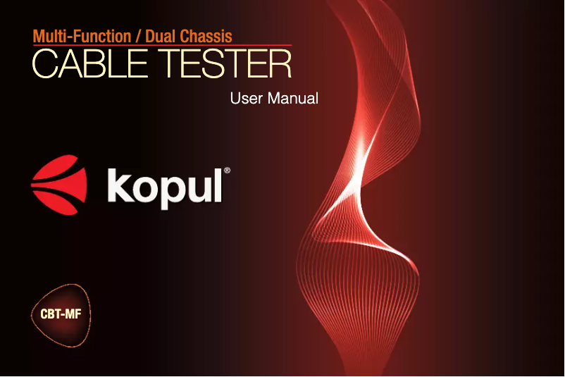 Página 1 del manual Manual de usuario Kopul CBT-MF
