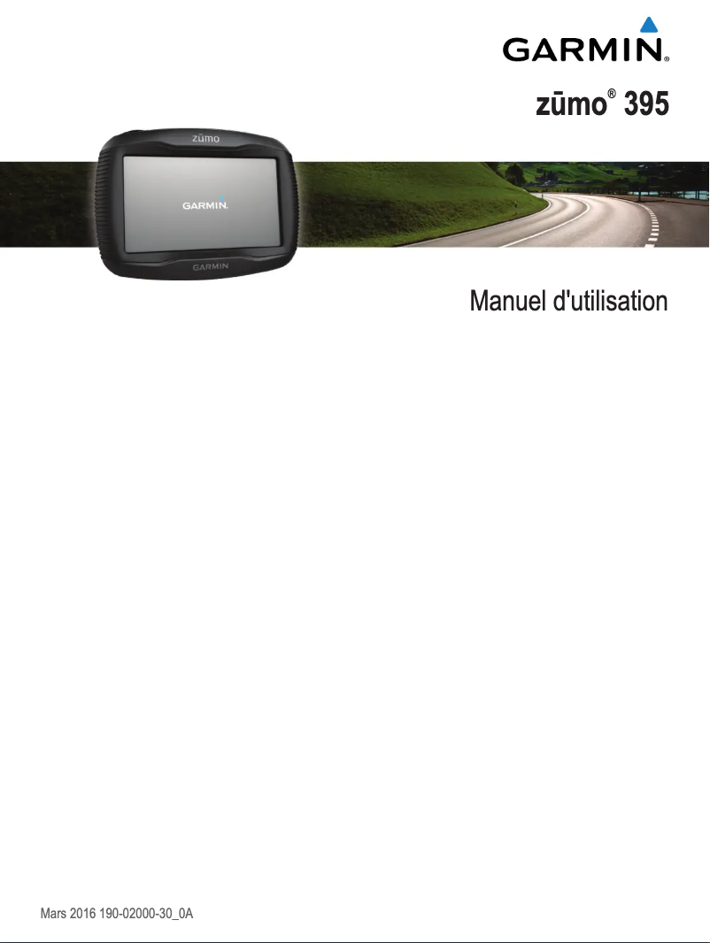 Página 1 del manual Manual de instrucciones Garmin zūmo 395 LM Travel Elite