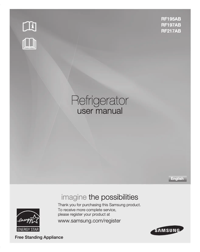 Página 1 del manual Manual de usuario Samsung RF217ABWP