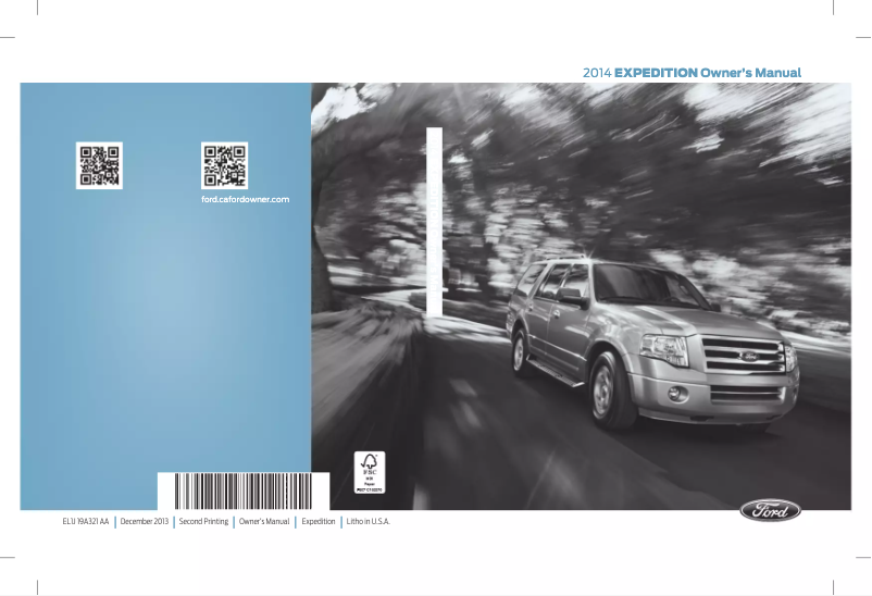 Page 1 de la notice Manuel utilisateur Ford Expedition (2014)