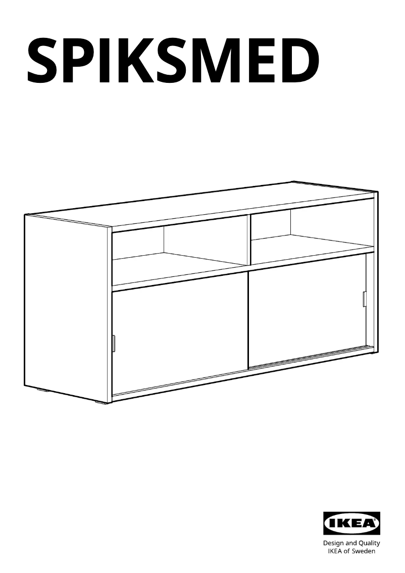 Page 1 de la notice Manuel utilisateur Ikea SPIKSMED 505.208.71