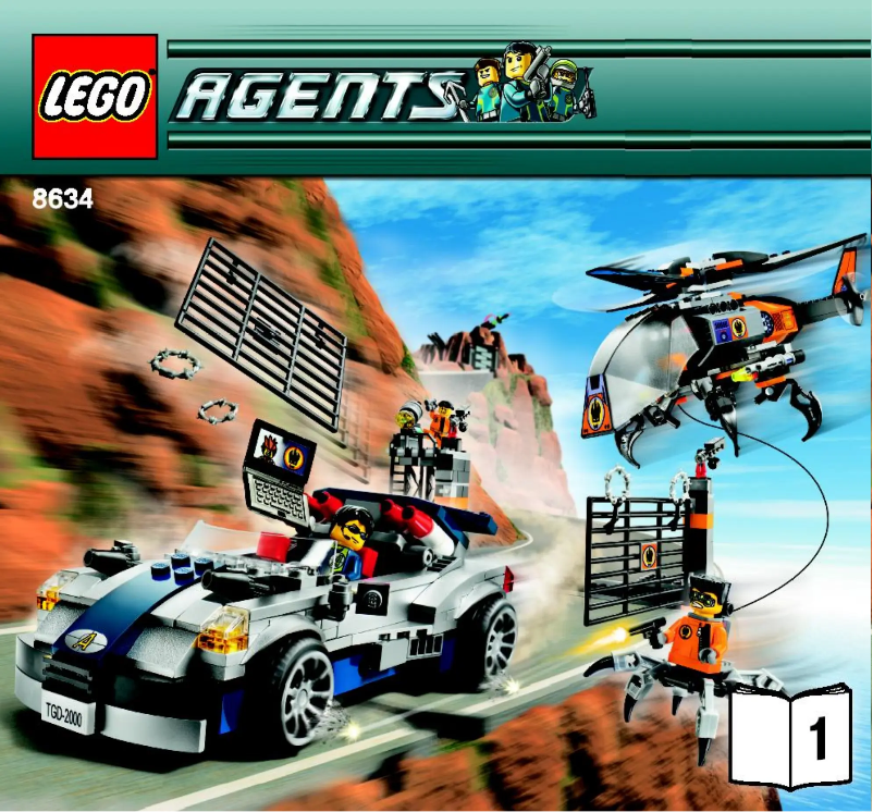 Page 1 de la notice Manuel utilisateur Lego Mission 5: Turbocar Chase