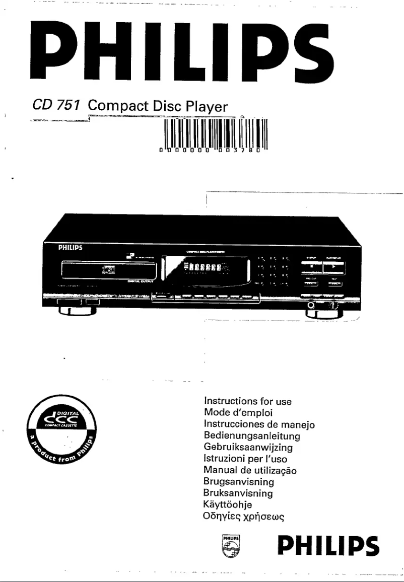 Página 1 del manual Manual de usuario Philips CD751