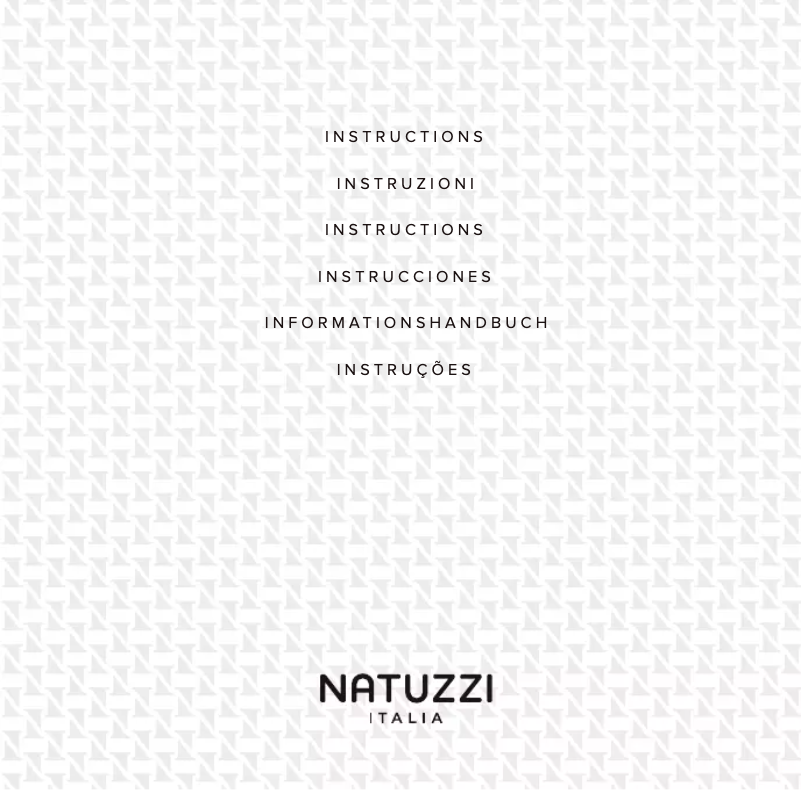 Page 1 of the manual User Manual Natuzzi Long Beach