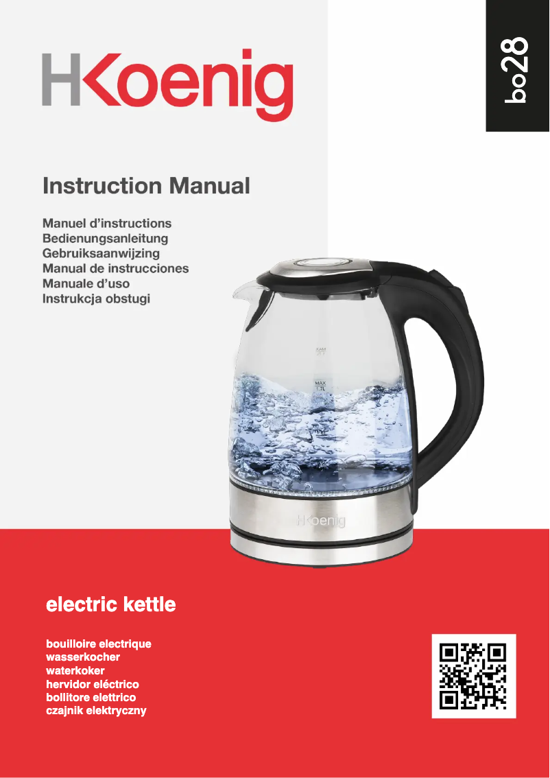 Page 1 de la notice Manuel utilisateur H.Koenig BO28