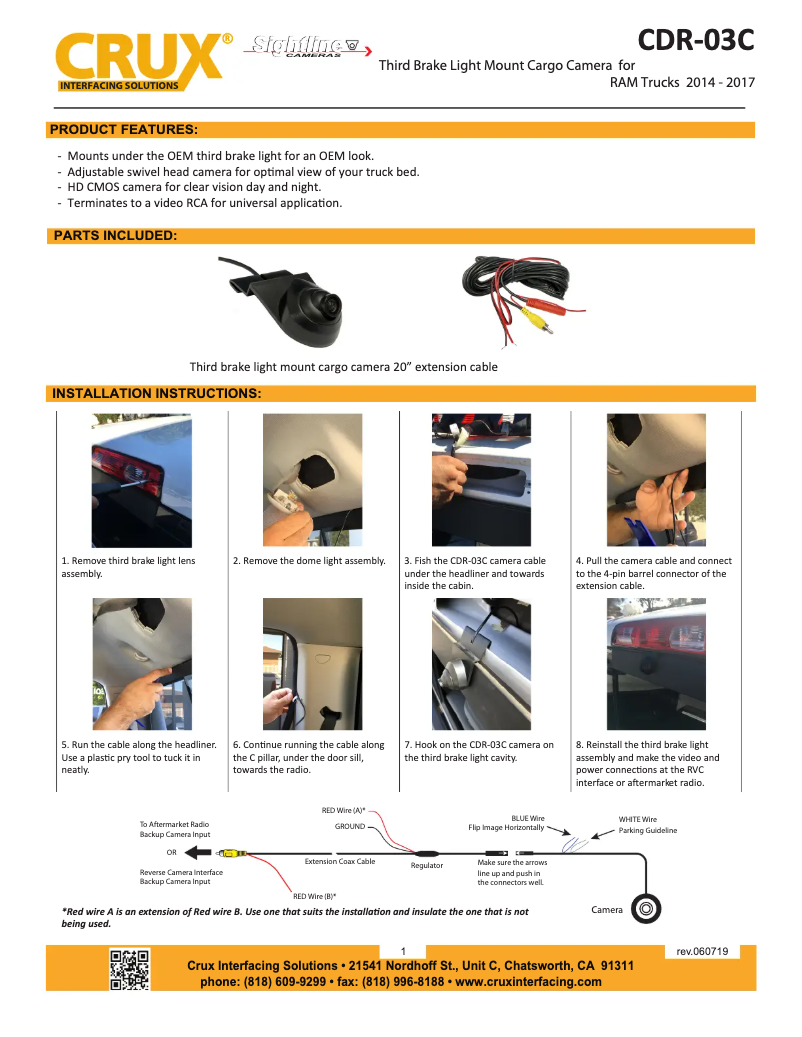 Página 1 del manual Manual de usuario CRUX CDR-03C