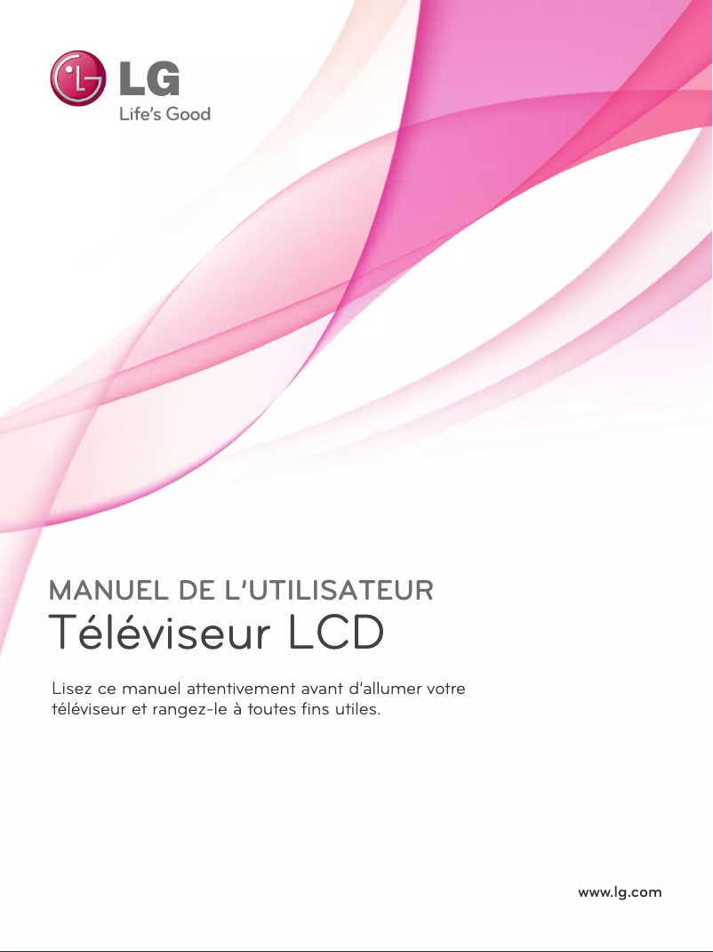 Page 1 de la notice Manuel utilisateur LG 26LD310