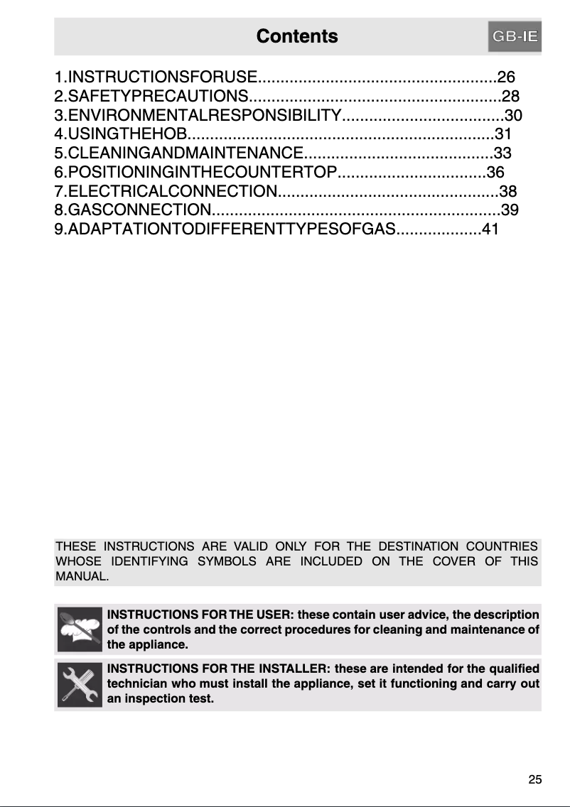 Page 1 de la notice Mode d'emploi Smeg SR975BGH