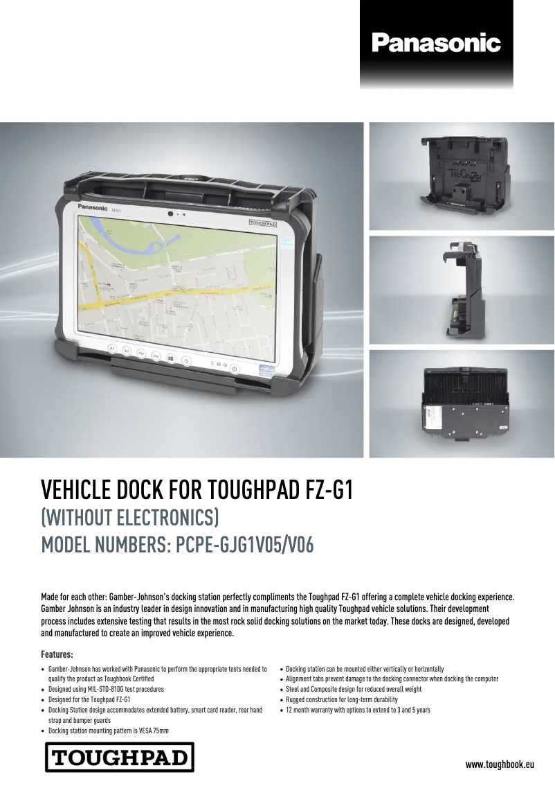Page 1 de la notice Manuel utilisateur Panasonic PCPE-GJG1V06