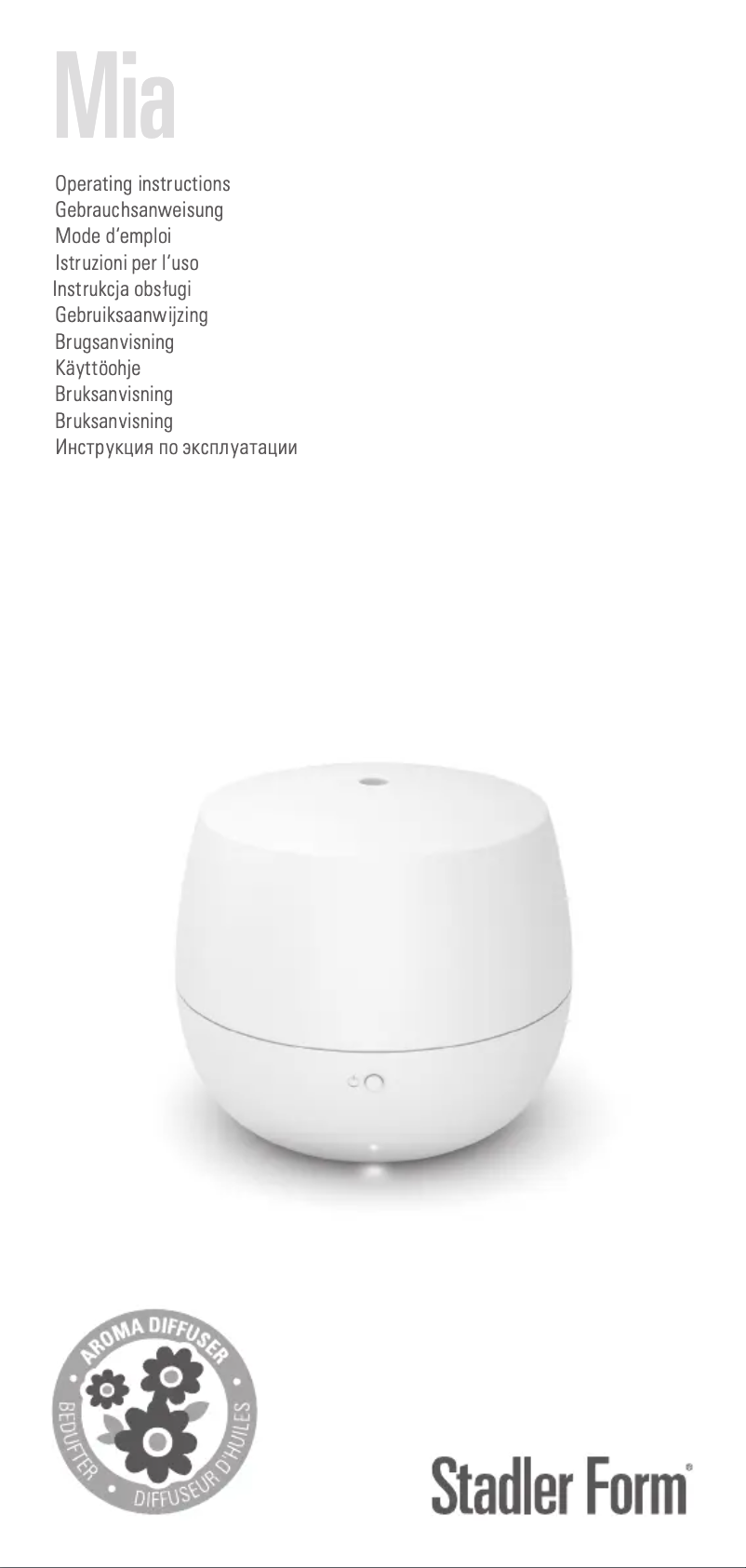 Page 1 de la notice Manuel utilisateur Stadler Form Mia