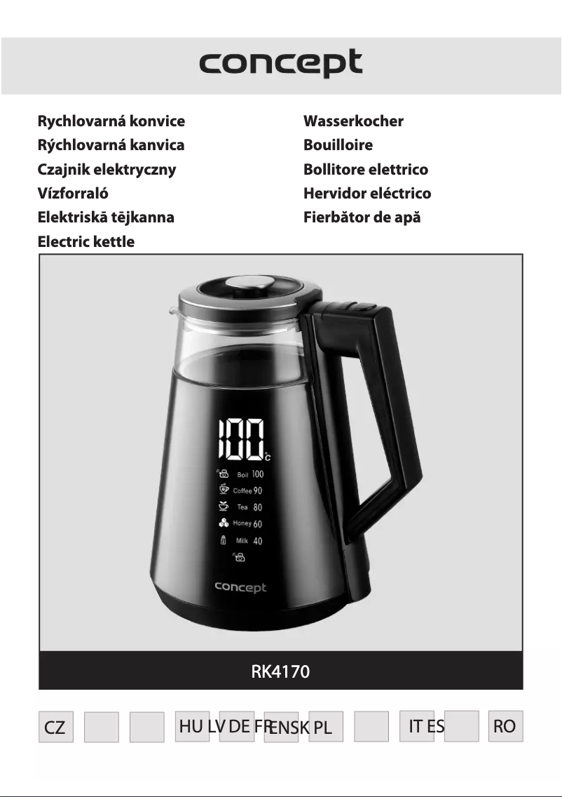 Page 1 de la notice Manuel utilisateur Concept Thermosense RK4170