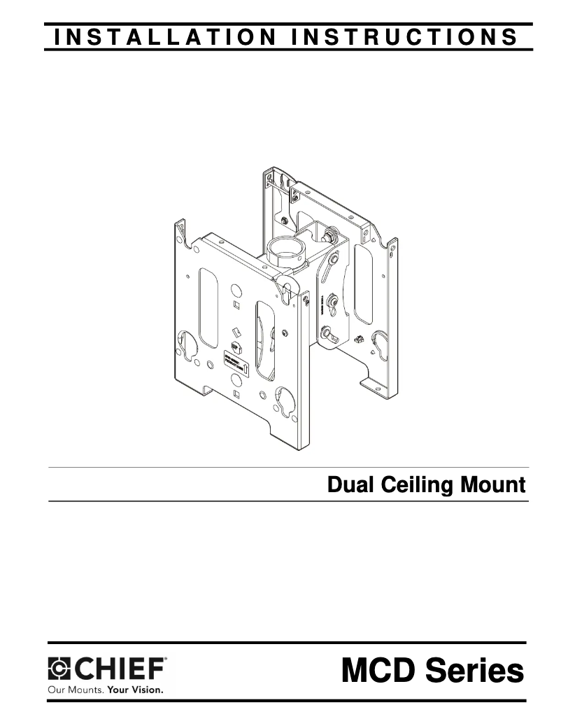 Page 1 de la notice Manuel utilisateur Chief MCD6243