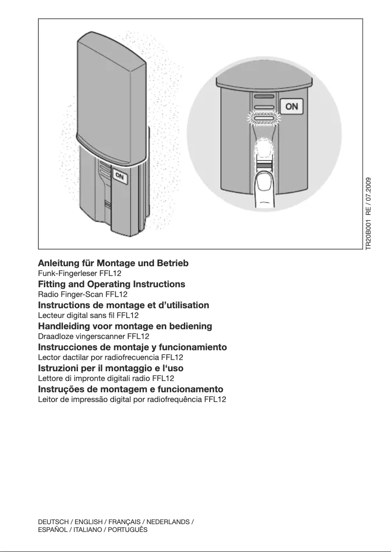 Page 1 de la notice Manuel utilisateur Berner FFL12