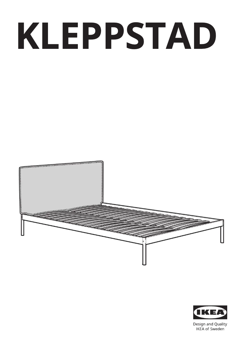 Page 1 de la notice Manuel utilisateur Ikea KLEPPSTAD 404.926.75