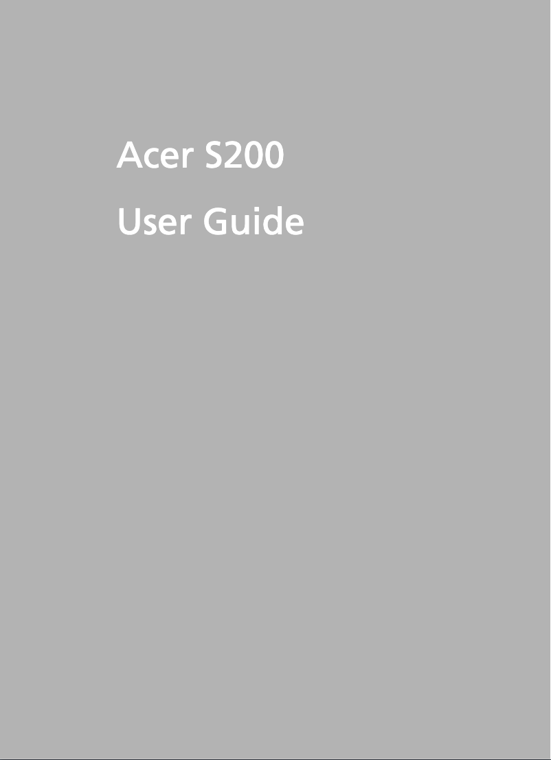 Page 1 de la notice Manuel utilisateur Acer S200