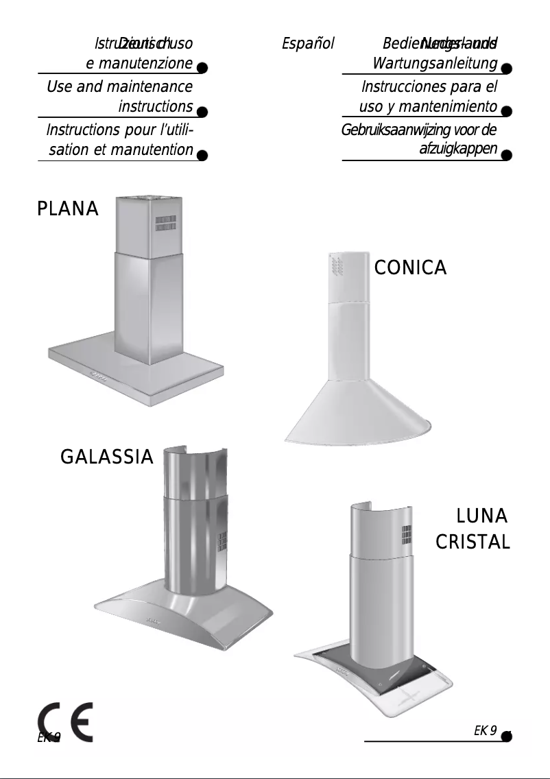 Image de la première page du manuel de l'appareil EK-9 PLANA