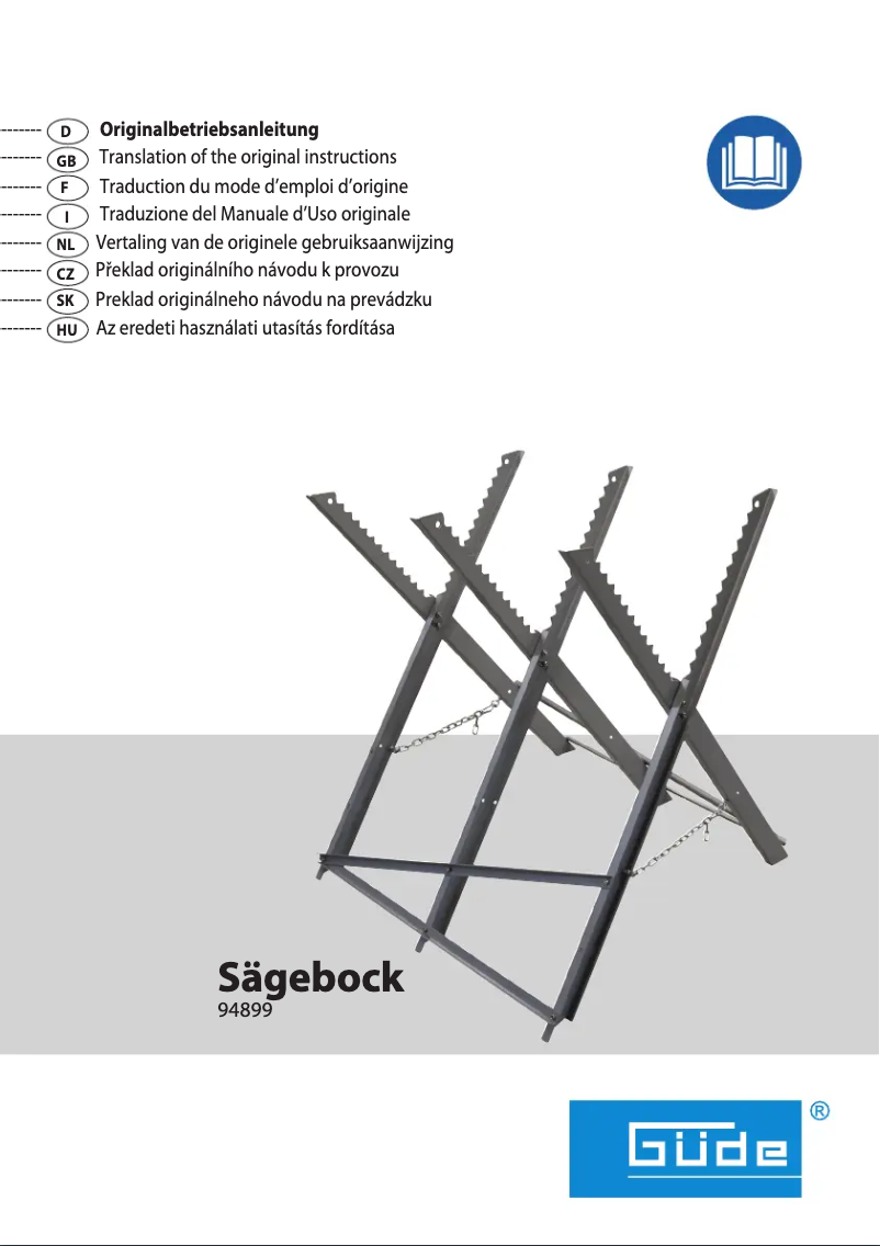 Page 1 de la notice Manuel utilisateur Güde GSB 600-680