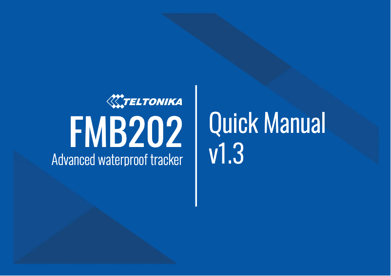 Página 1 del manual Manual de usuario Teltonika FMB202